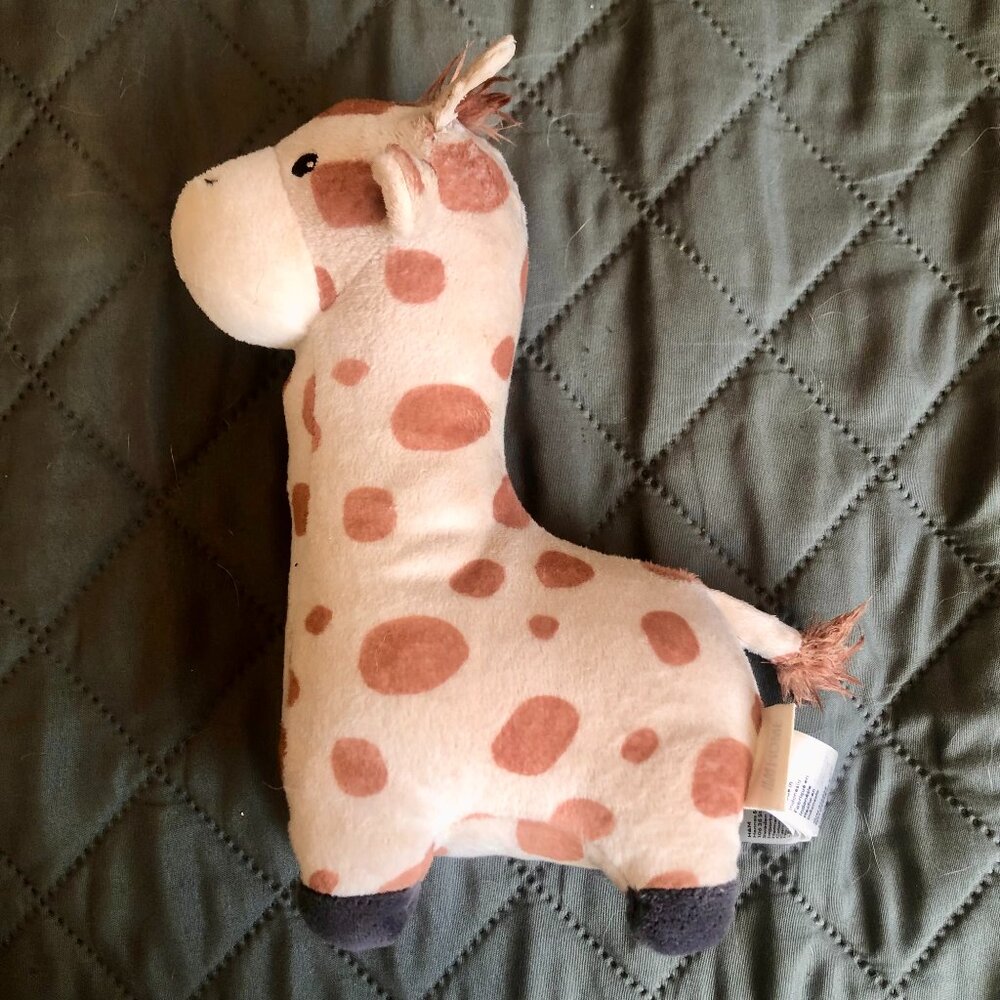 H&M Home Giraffe Stuffed Animal Plush Toy Spots Embroidered Eyes